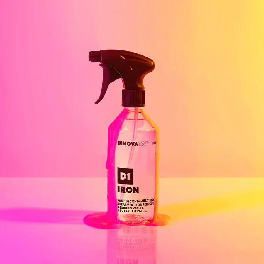 Innovacar D1 Iron decontaminante ferroso auto pH neutro viraggio colore viola