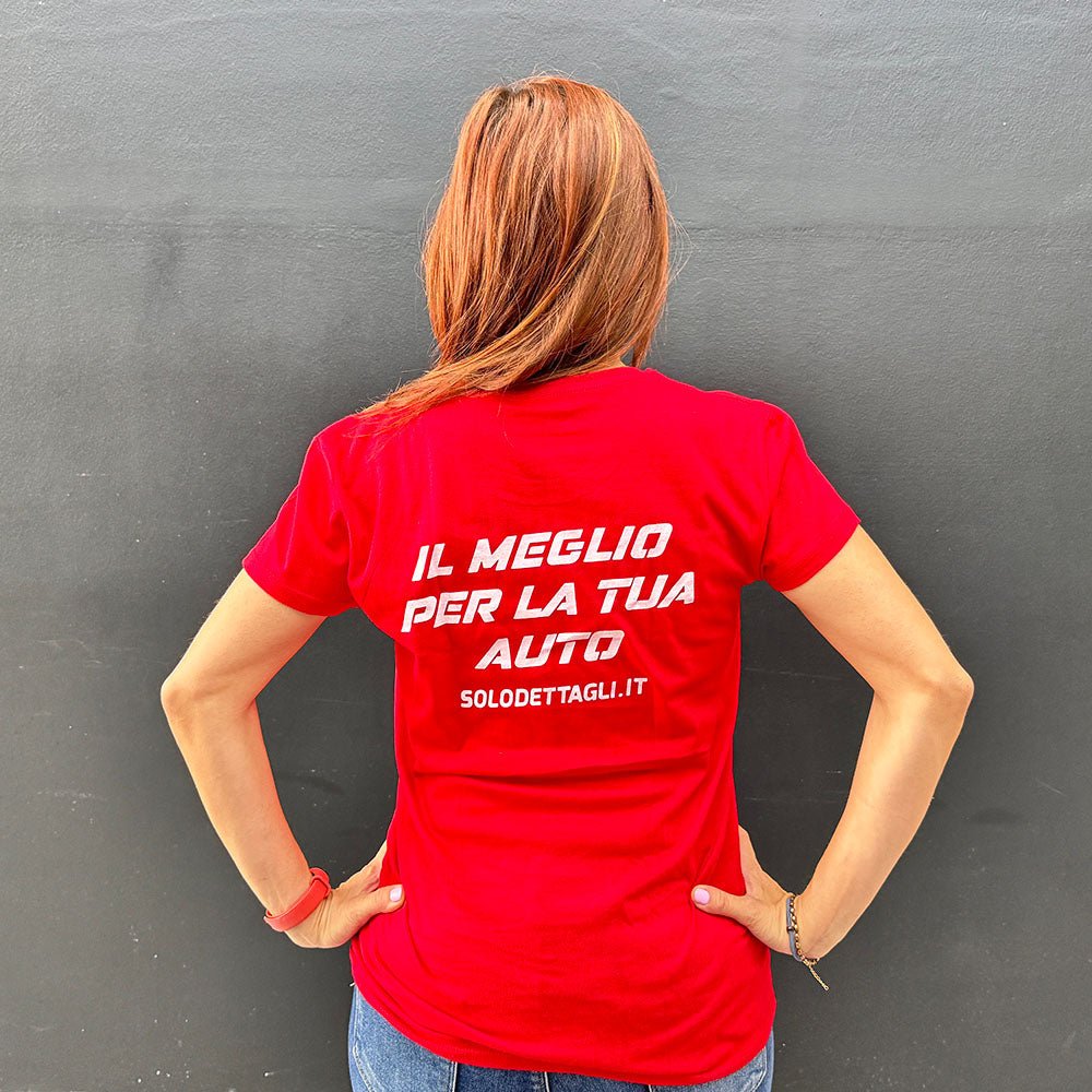 SD T-Shirt Rossa Donna - Solodettagli
