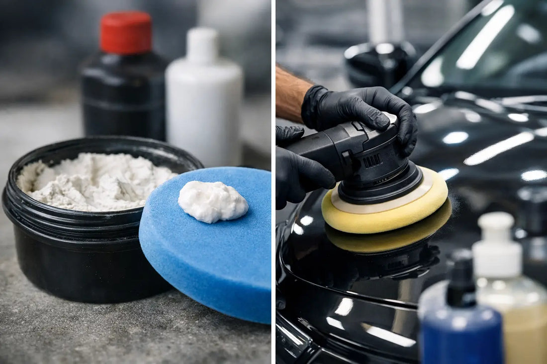 Differenza tra compound e polish auto