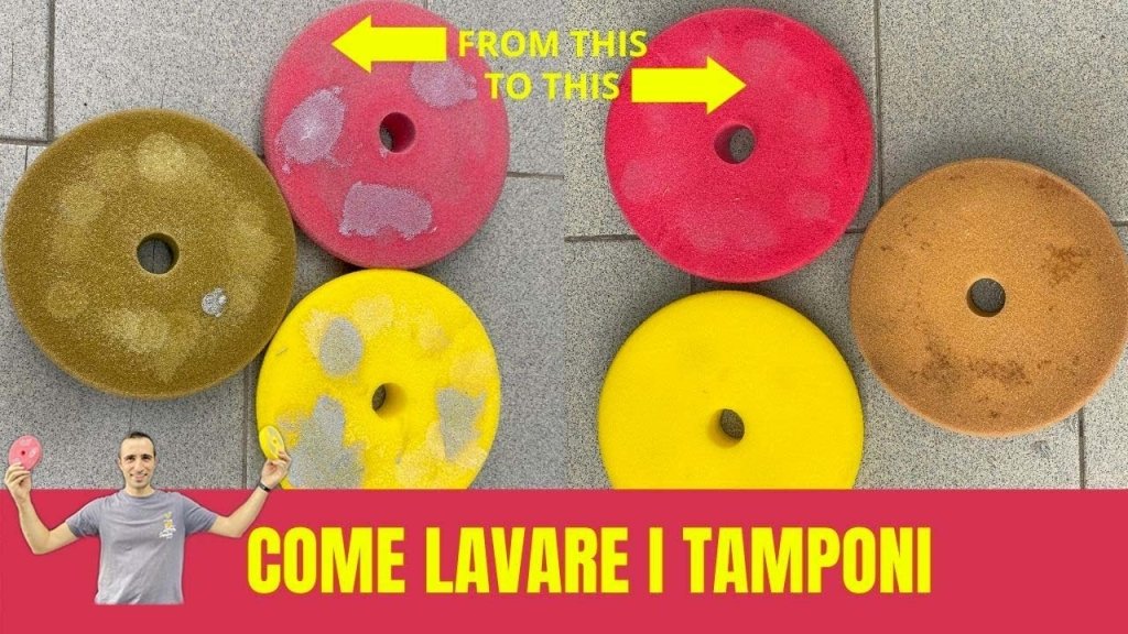 Come lavare i tamponi da lucidatura auto - Solodettagli