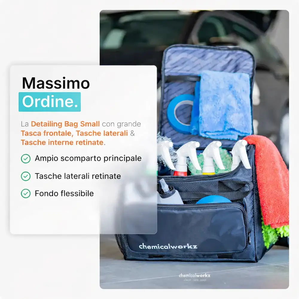 esempio dell'ordine della detailing bag small di chemicalworkz