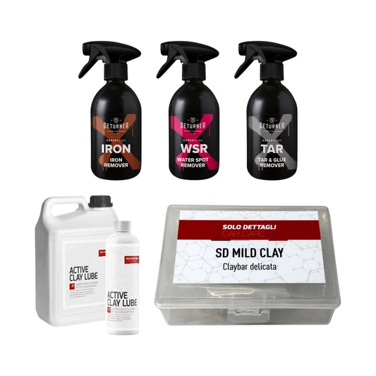 Kit per la decontaminazione auto completa solodettagli e deturner