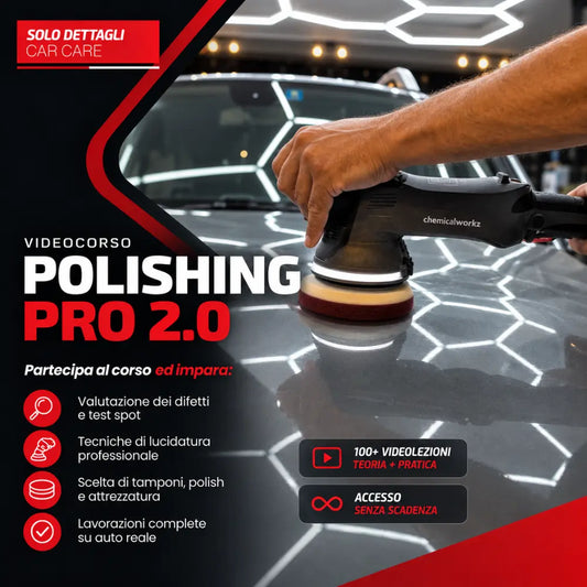 immagine di copertina corso polishing pro 2.0 sfondo grigio
